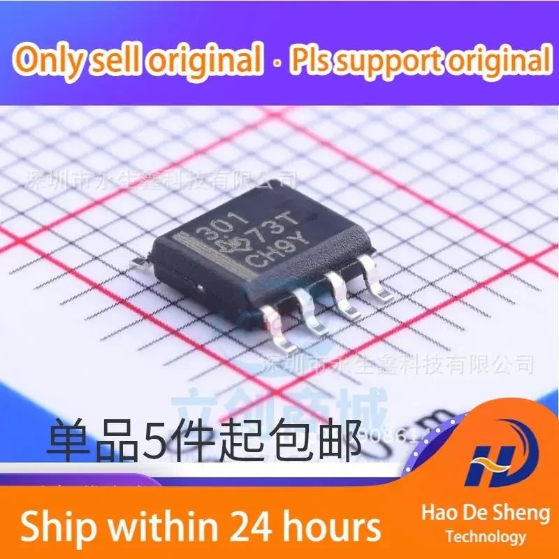 10PCS/LOT TPA301DR Logo 301 SOP8 Audio Power Amplifier New Original In Stock