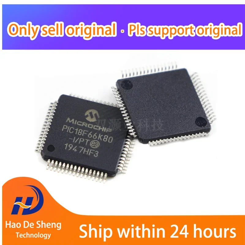 10PCS/LOT PIC18F66K80-E/PT PIC18F66K80 QFP64 New Original In Stock