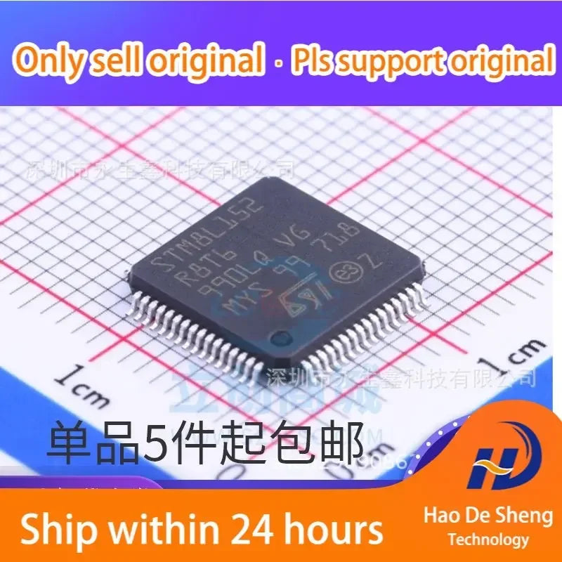 10PCS/LOT STM8L152R8T6 LQFP64 STM8L152R8T6C  MCU STMicroelectronics New Original In Stock