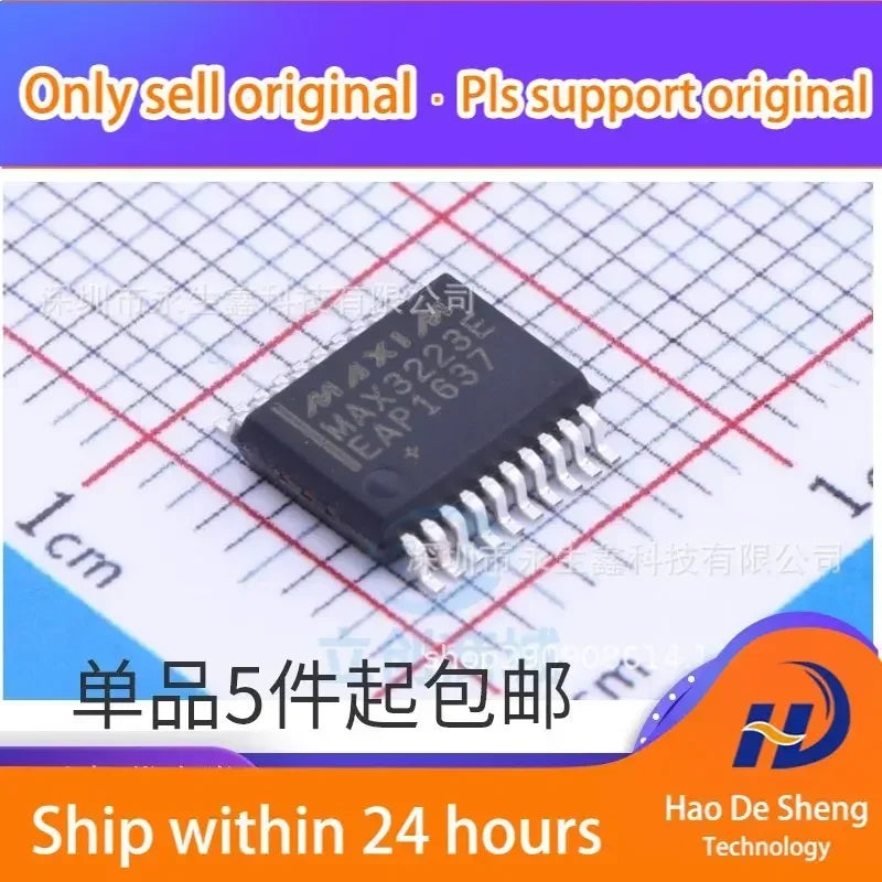 10PCS/LOT MAX3223EEAP  SSOP20 Transceiver RS-232 MAX3223  New Original in Stock