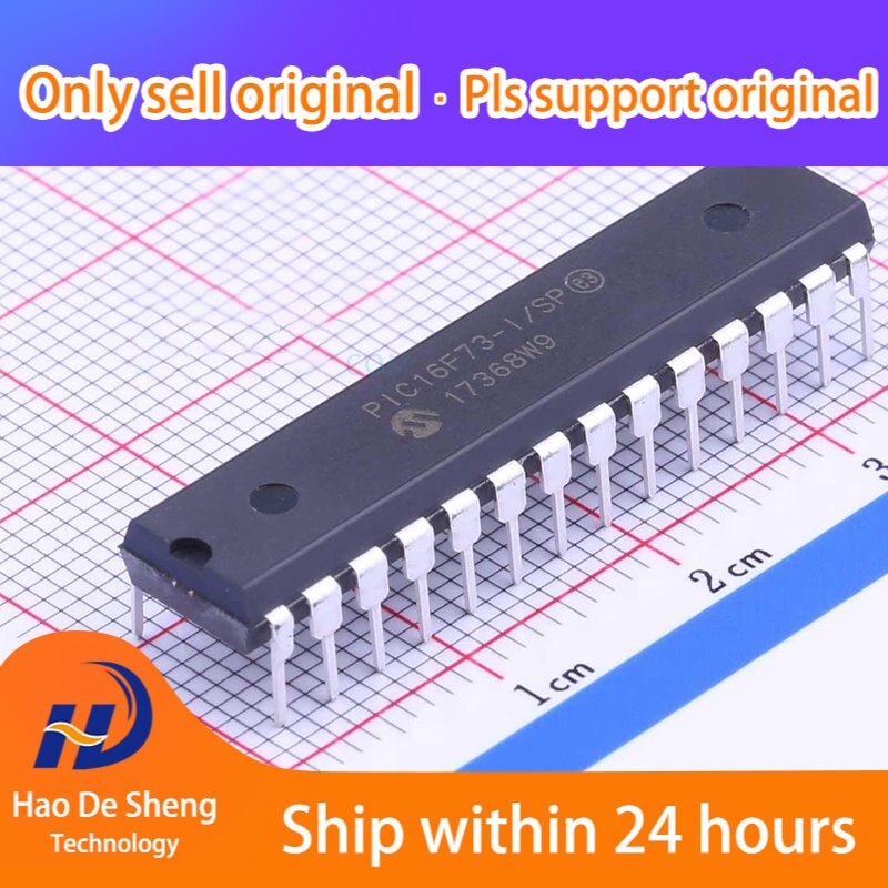 10PCS/LOT PIC16F73-I/SP PIC16F73  DIP28 New Original In Stock, electronic components supplies