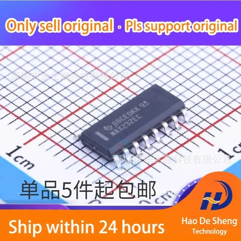 10PCS/LOT MAX232ECDR MAX232ECD MAX232E SOP-16 New Original In Stock