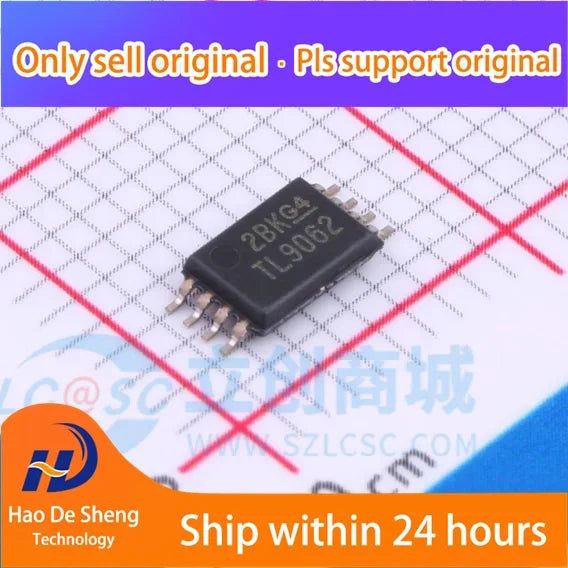 10PCS/LOT TLV9062IPWR Logo TL9062 TSSOP-8 New Original In stock