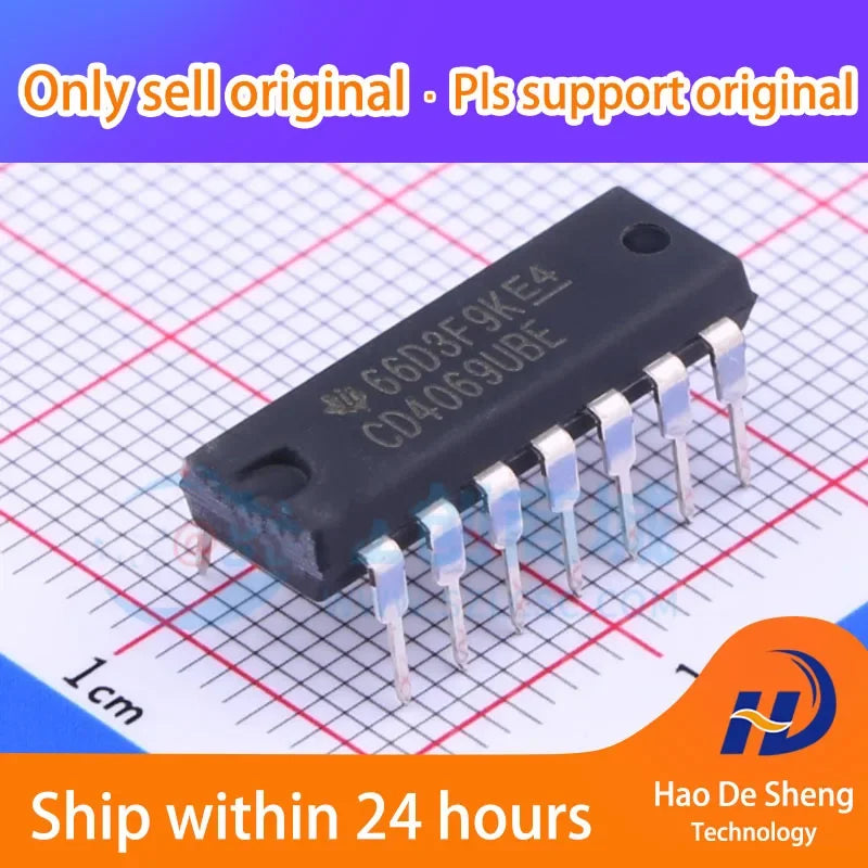 10PCS/LOT CD4069UBE  CD4066BE DIP14 New Original in Stock