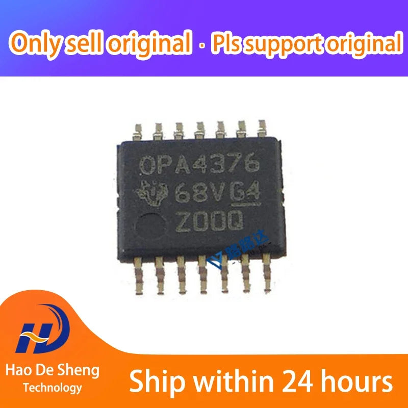 10PCS/LOT OPA4376AIPWR OPA4376 TSSOP-14 New Original In Stock