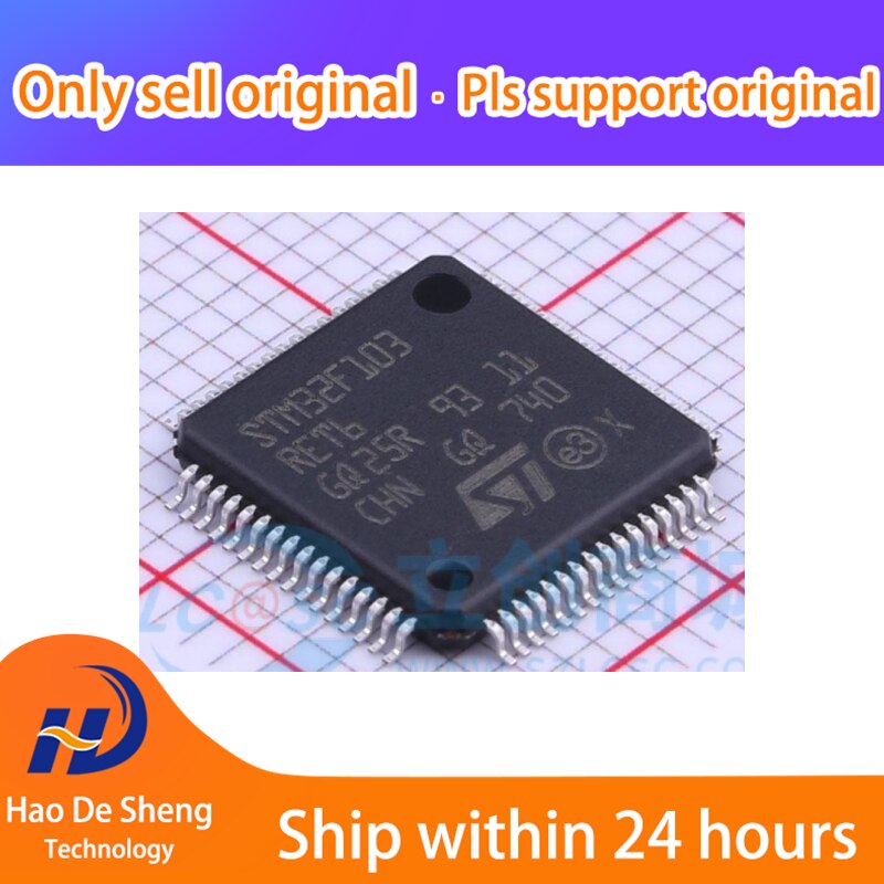 10PCS/LOT STM32F103RET6 LQFP-64 New Original In Stock