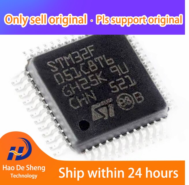 10PCS/LOT STM32F051C8T6 STM32F051C8T6TR  051C8 LQFP-48  New Original In stock, electronic components supplies