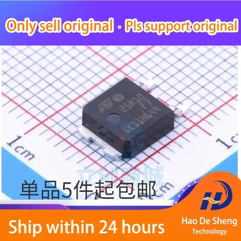 10PCS/LOT STD25N10F7 25N10F7 TO-252 25A 100V MOS New Original In Stock