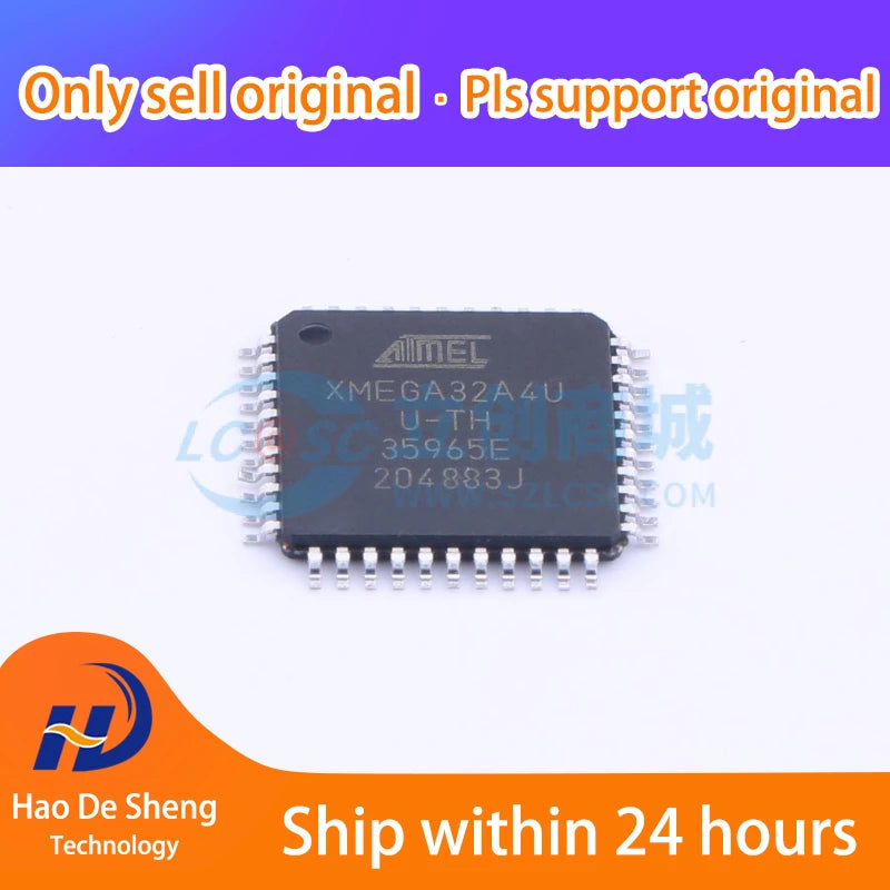 10PCS/LOT   ATXMEGA32A4U-AU  Logo  XMEGA32A4U  TQFP44 New Original In Stock
