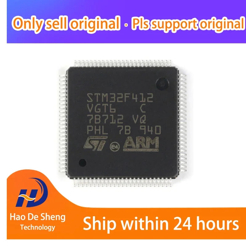 10PCS/LOT STM32F412VGT6 STM32F412VGT6TR LQFP100 New Original In Stock