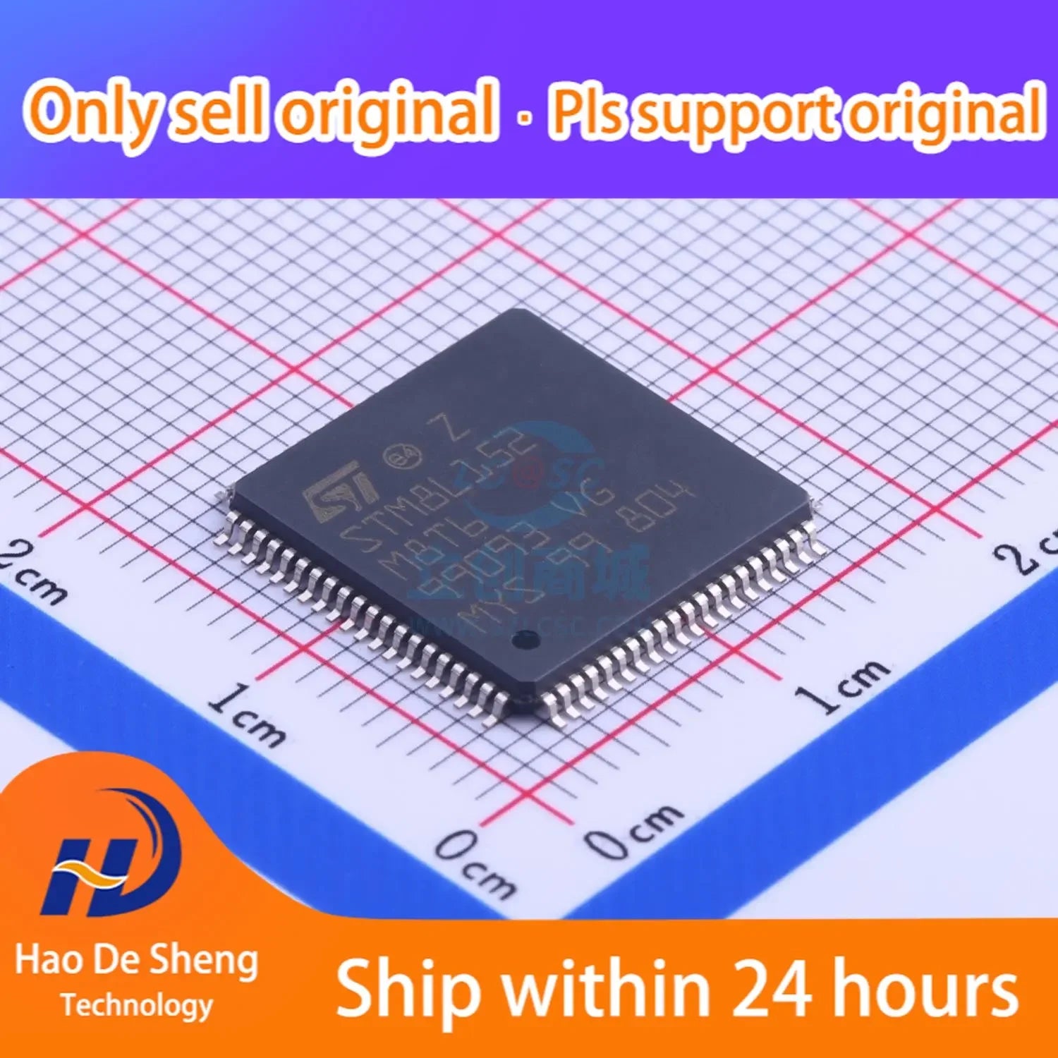 10PCS/LOT STM8L152M8T6 LQFP-80 New Original In Stock, electronic components supplies