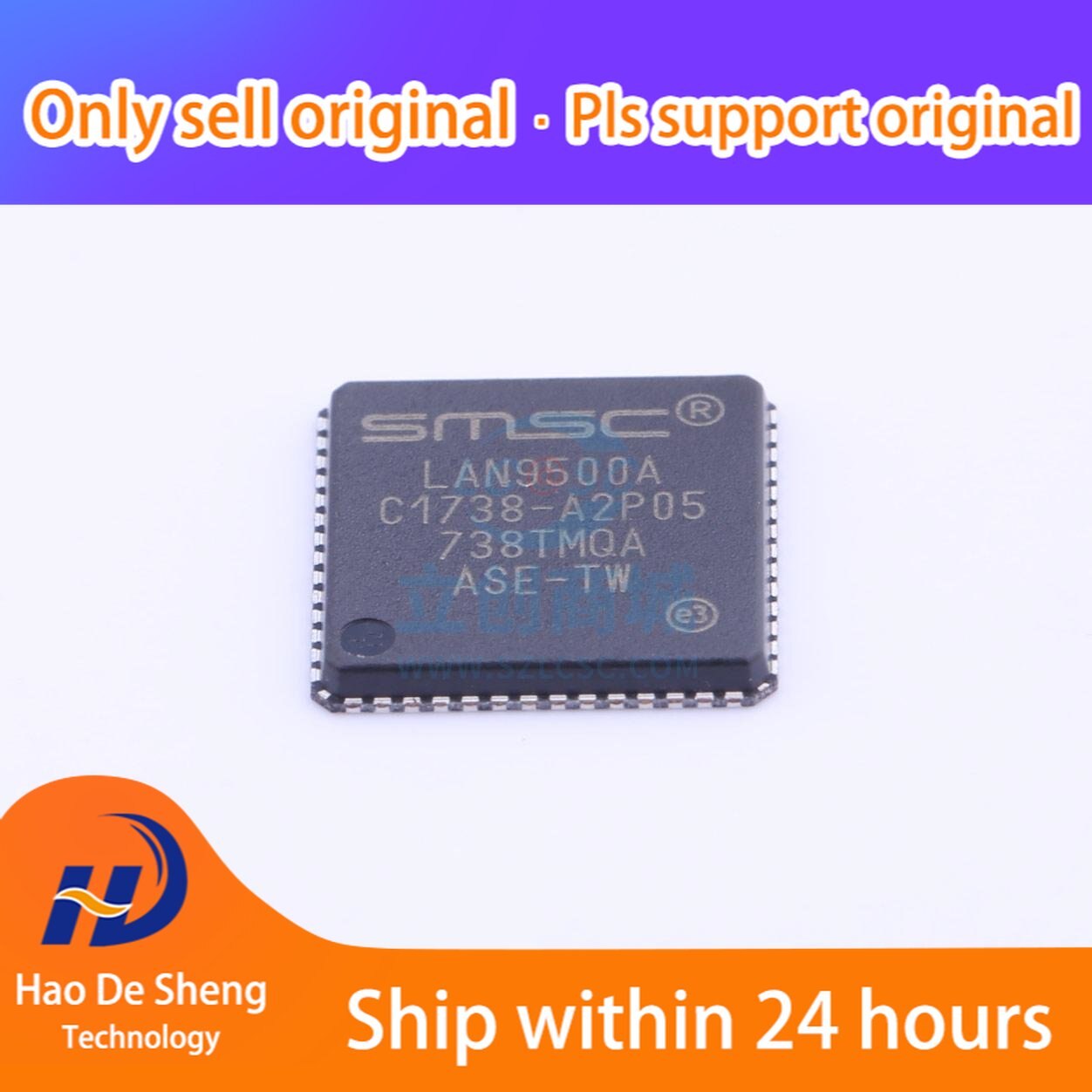 10PCS/LOT LAN9500A-ABZJ  LAN9500A  QFN-56 New Original In Stock