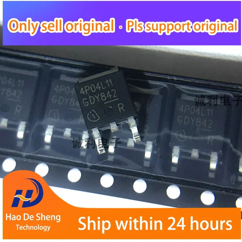 10PCS/LOT  IPD50P04P4L-11 Logo 4P04L11 TO-252-3 New Original In Stock