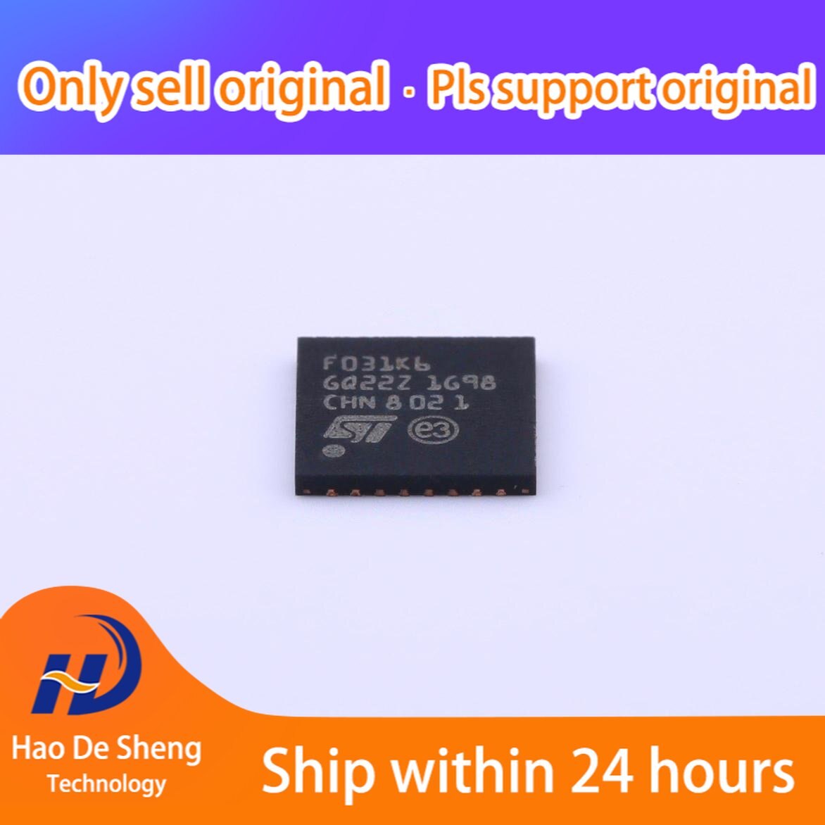 10PCS/LOT STM32F031K6U6 031K6U6 QFN-32  New Original in Stock