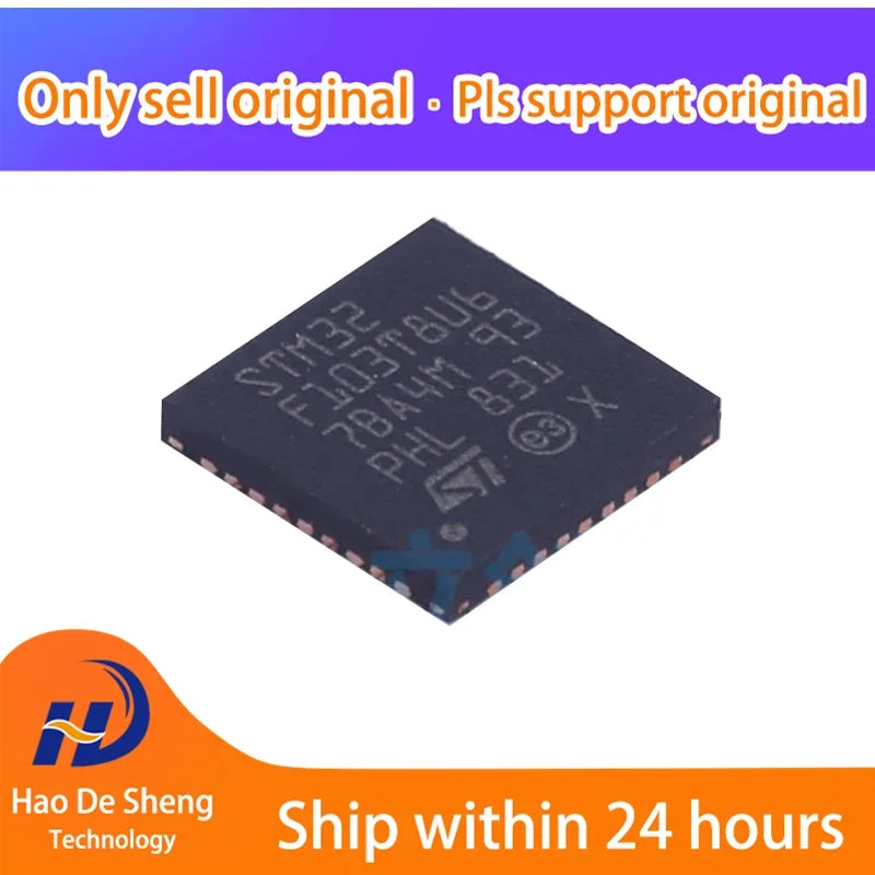 10PCS/LOT STM32F103T8U6 F103T8U6 STM32F103 QFN36 New Original In Stock
