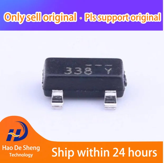 10PCS/LOT  FDN338P SOT23 logo338 New Original in Stock