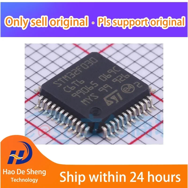 10PCS/LOT STM32F030C6T6TR  STM32F030C6T6 LQFP-48 New Original In Stock