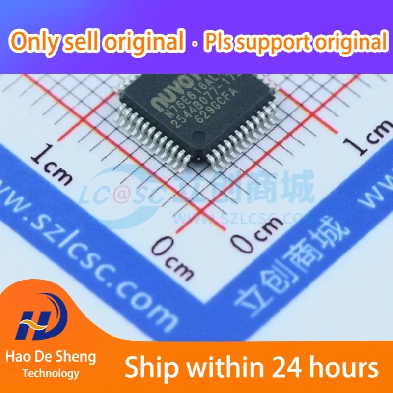 10PCS/LOT N76E616AL48 LQFP-48 NUVOTON New Original in Stock
