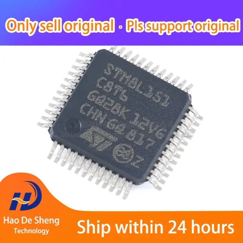 10PCS/LOT  STM8L151C8T6 LQFP-48 New Original In Stock, electronic components supplies
