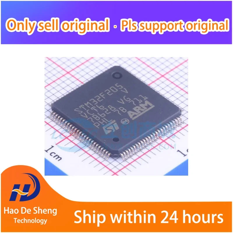 10PCS/LOT STM32F205VCT6 STM32F205  QFP-100  New Original In Stock