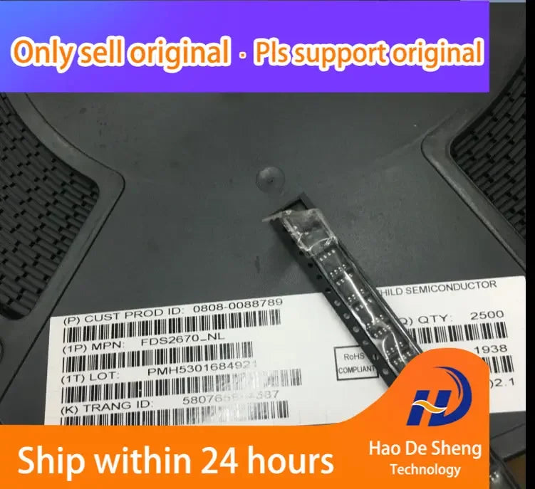 10PCS/LOT FDS2670 FDS2670-NL SOP-8 3A 200V MOSFET New Original In Stock