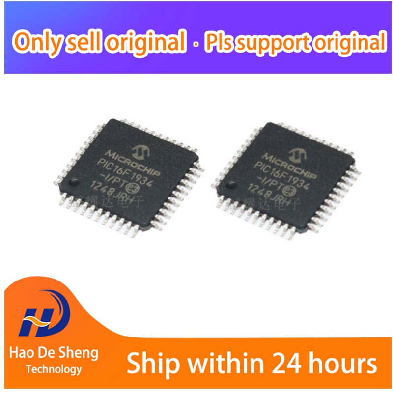 10PCS/LOT PIC16F1934-I/PT QFP44 New Original In Stock
