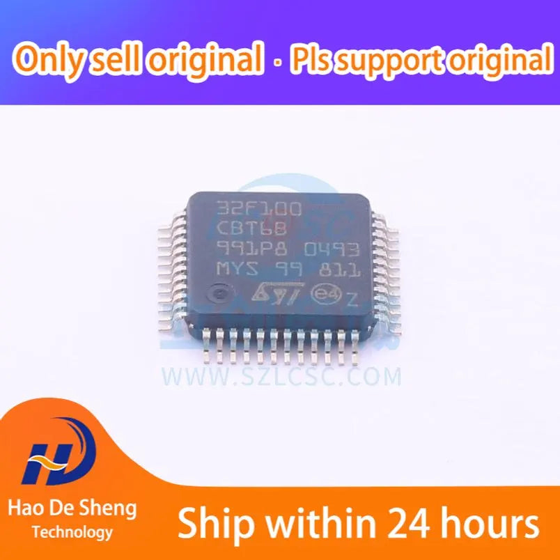 10PCS/LOT STM32F100CBT6B STM32F100CBT6  LQFP48  New Original In Stock