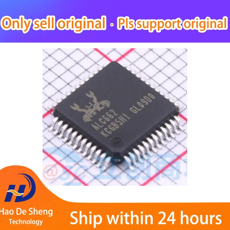 10PCS/LOT  ALC662-VD0-GR  LQFP48  ALC662 New Original In Stock