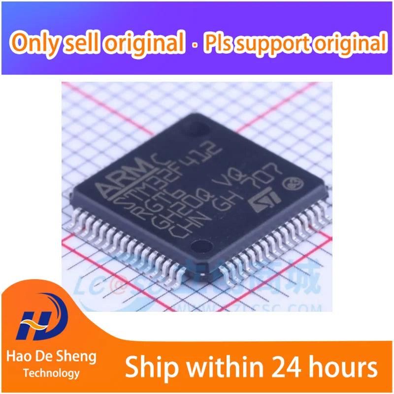 10PCS/LOT STM32F412RGT6 LQFP-64  New Original In Stock