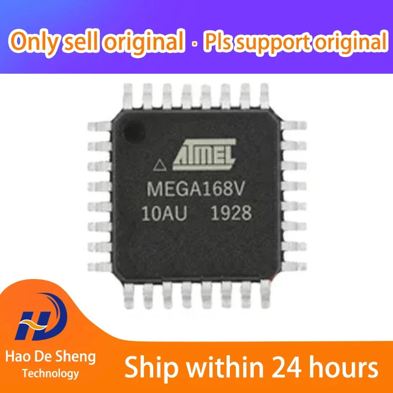 10PCS/LOT ATMEGA168V-10AU QFP-32 New Original In Stock, electronic components supplies