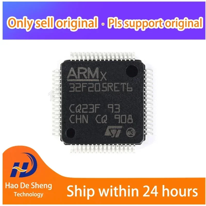 10 шт./лот STM32F205RET6 QFP-64 новый оригинальный в наличии 