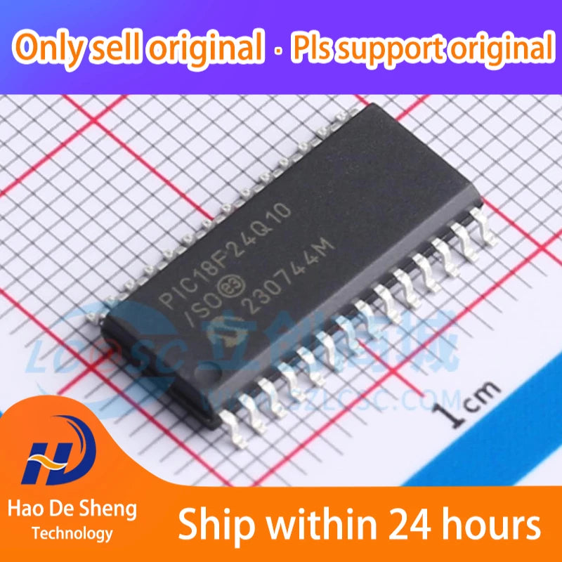 10 шт./лот PIC18F24Q10-I/SO PIC18F24Q10-I SOP28 новый оригинальный в наличии 