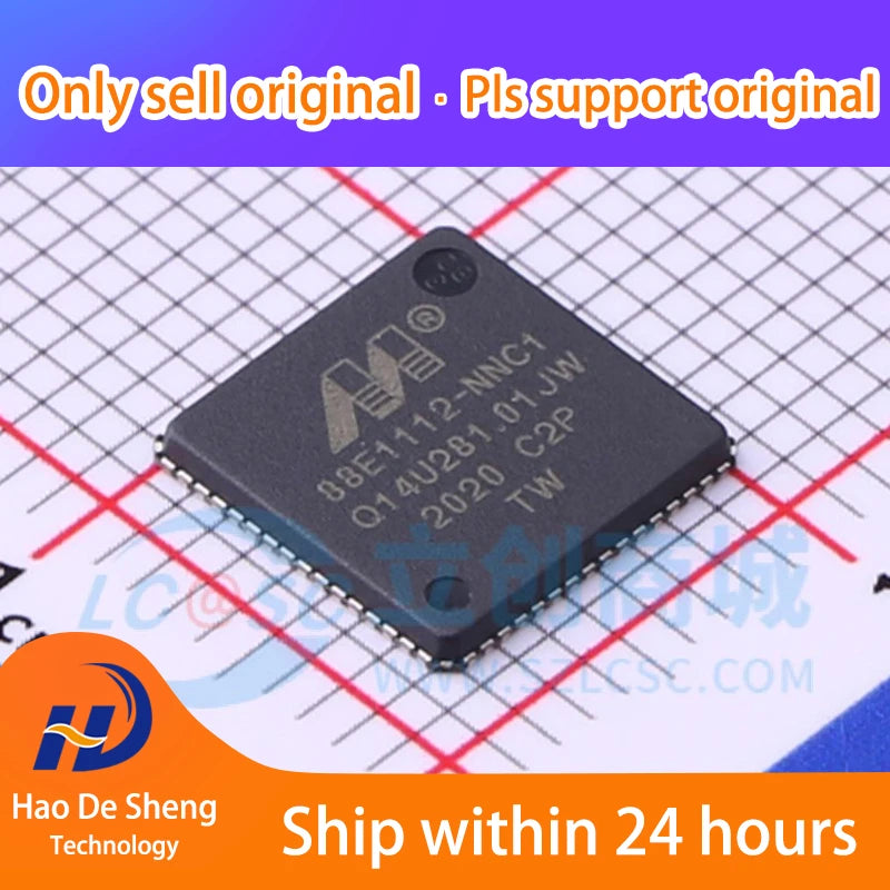 10PCS/LOT 88E1112-C2-NNC1C000  88E1112-C2-NNC1C QFN  New Original in Stock