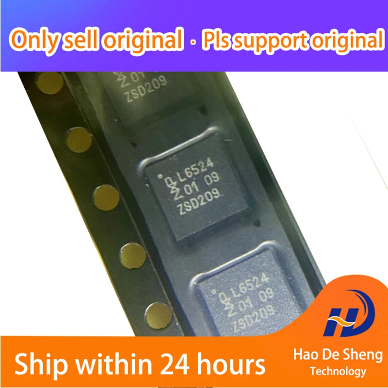 10PCS/LOT PCAL6524HEAZ PCAL6524HEA PCAL6524 Logo L6524 HUQFN-32  New Original In Stock