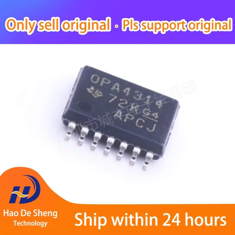 10PCS/LOT OPA4314AIPWR  LogoOPA4314 TSSOP-14  New Original In Stock