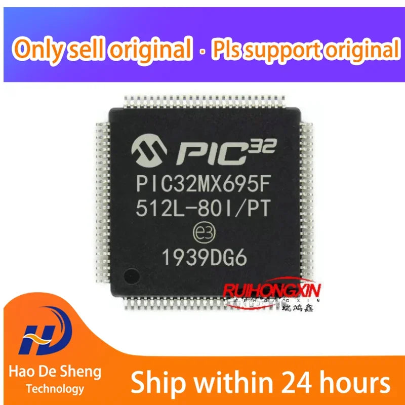 1 шт./лот PIC32MX695F512L-80I/PT PIC32MX695F512L-80 QFP новый оригинальный в наличии 