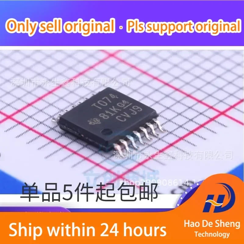 10 шт./лот TL074CPWR логотип T074 TSSOP-14 новый оригинальный в наличии 