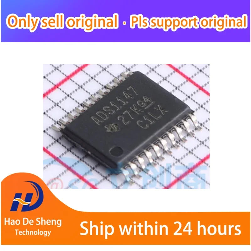 1 шт ADS1147IPWR TSSOP20 новый оригинальный в наличии 