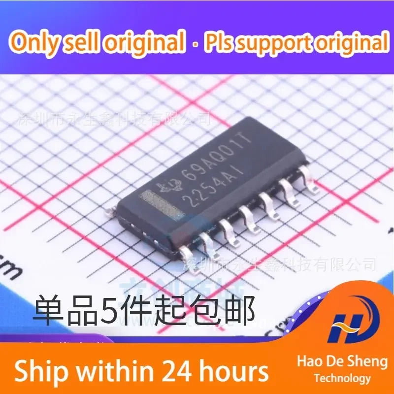 10PCS/LOT TLC2254 TLC2254AIDR TLC2254AID SOP14 New Original In Stock