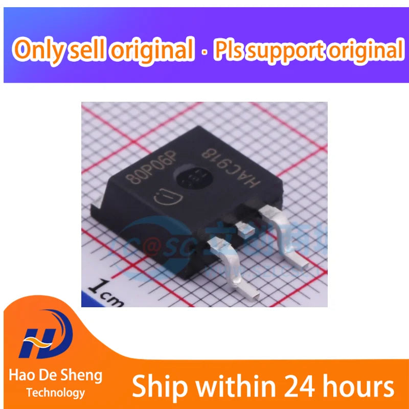 10PCS/LOT  SPB80P06PG 80P06  TO-263  New Original In Stock
