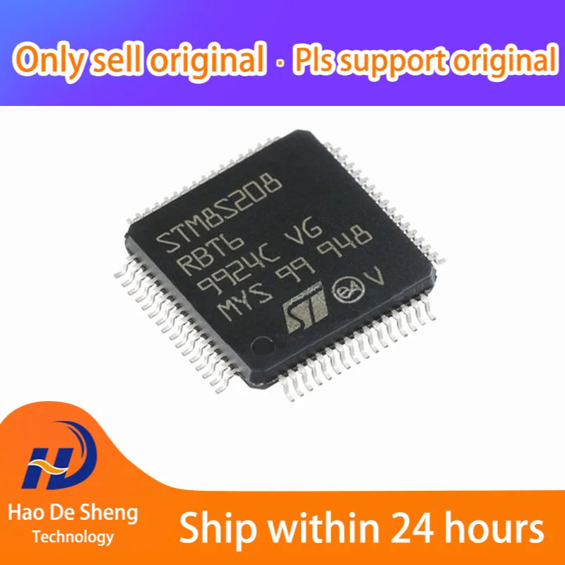10PCS/LOT  STM8S208RBT6  LQFP64 New Original In Stock