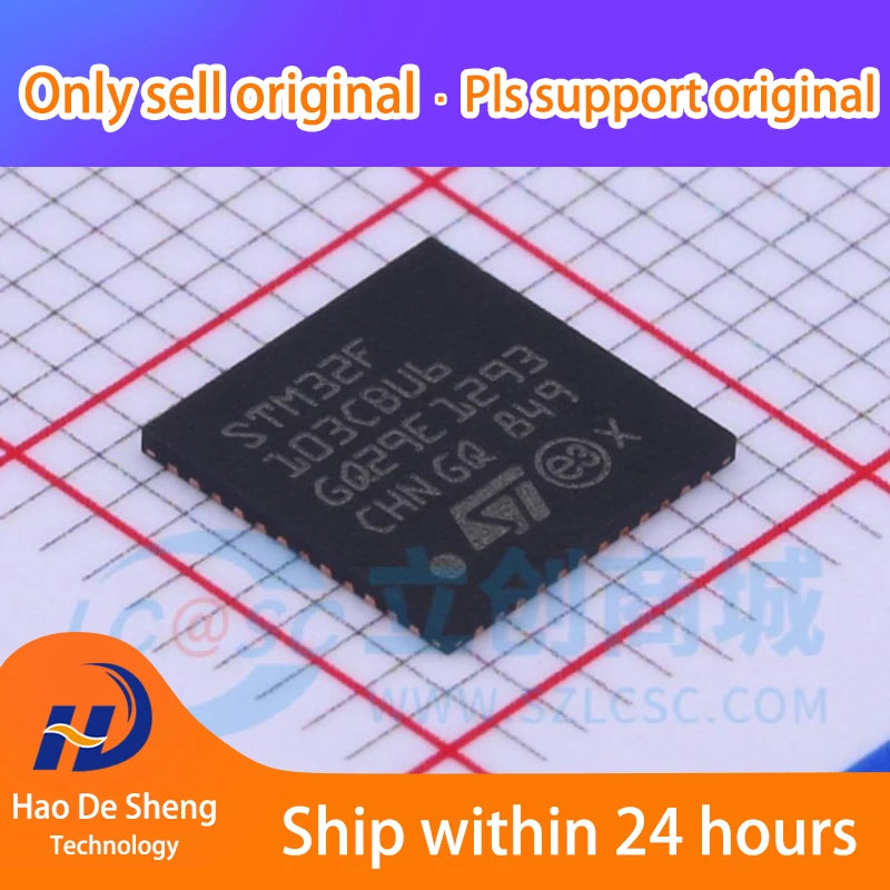 10PCS/LOT STM32F103CBU6 UQFN-48 New Original In Stock