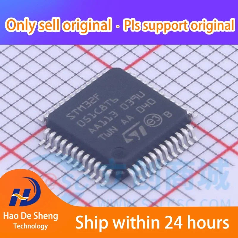 10PCS/LOT STM32F051C8T6 STM32F051C8T6TR  051C8 LQFP-48  New Original In stock, electronic components supplies
